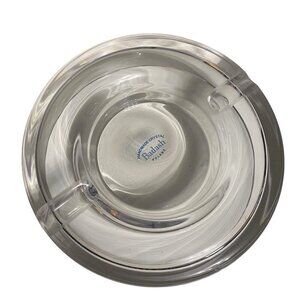 Badash Handmade Poland Crystal Ashtray 2 Rests NEW 7" x 2" Classic Stylish Decor